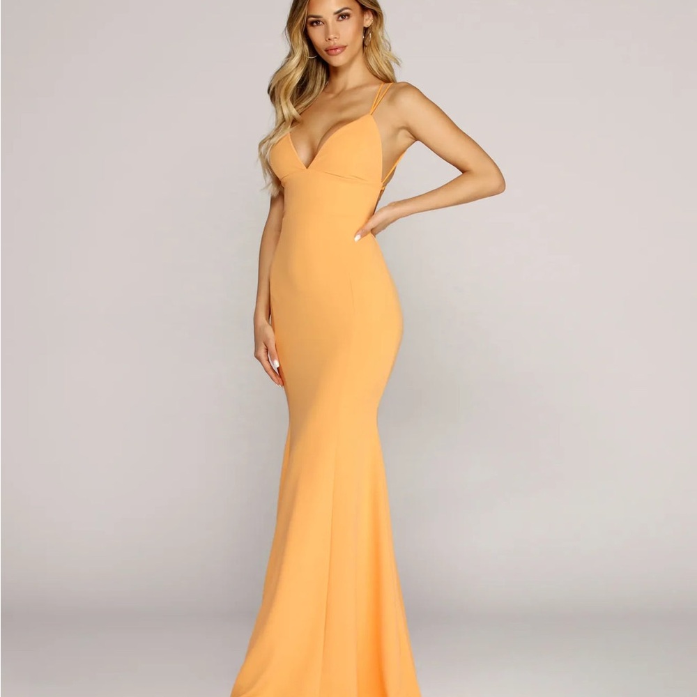 Angie Formal Lattice Mermaid Dress size XS